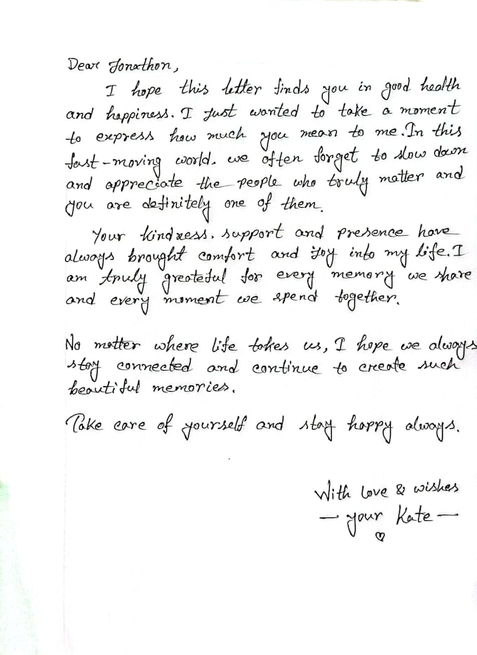 write anything with my neat and beautiful handwriting