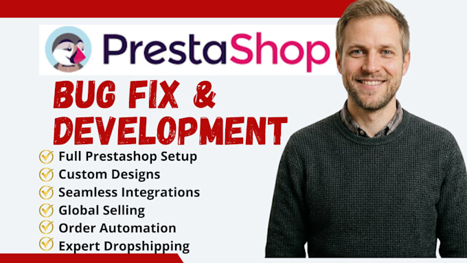 fix prestashop bug design and develop a responsive prestashop store fix error