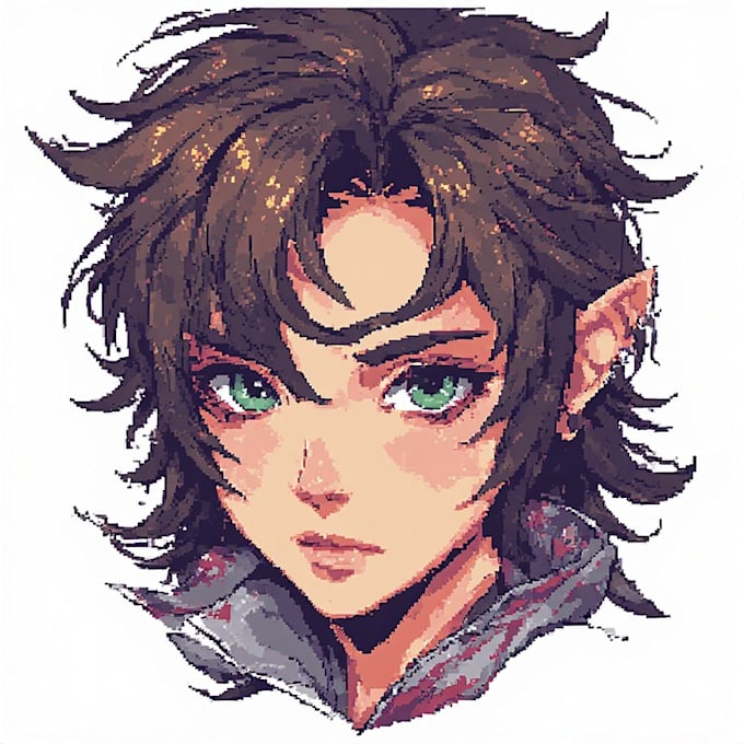 draw pixel art portraits