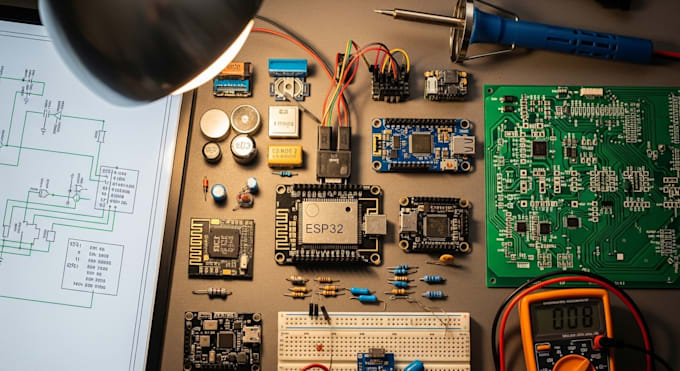make hardware prototyping, schematic, pcb design, , esp32, esp8266, stm32