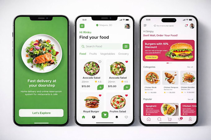develop meal delivery app food delivery app grocery delivery app diet app
