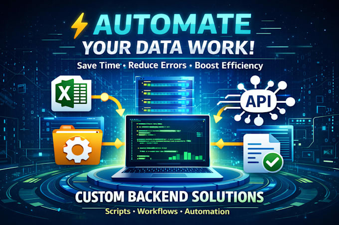 build custom automated data pipelines and backend workflows