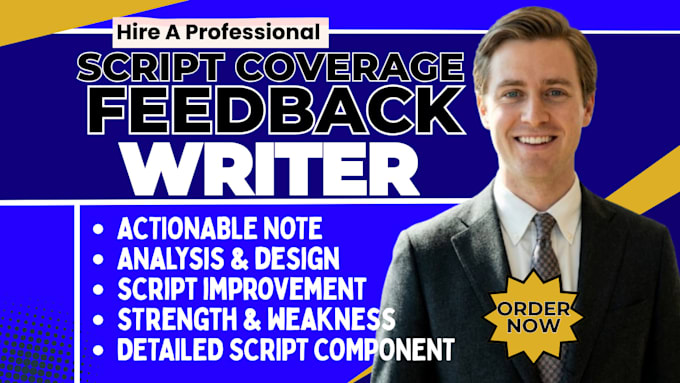 provide script coverage screenplay feedback for movie scripts and screenplays