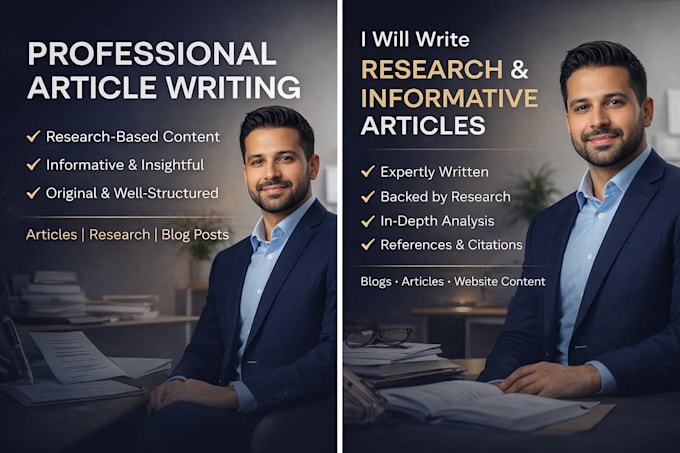 write professional articles and website content