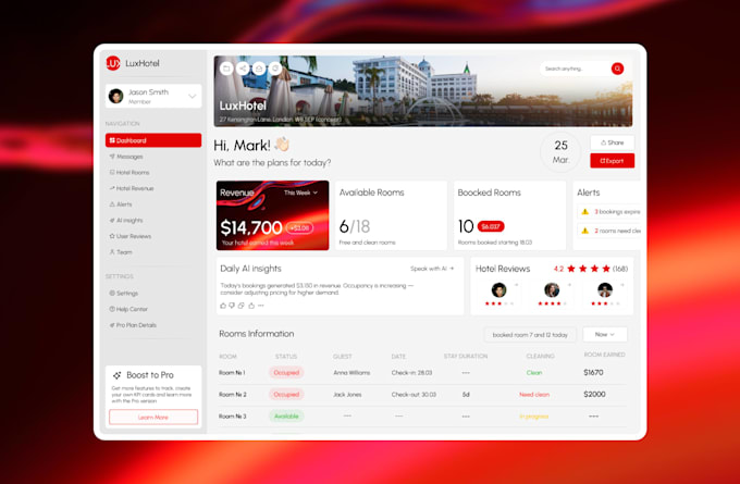 do app application dashboard UX UI design and developing