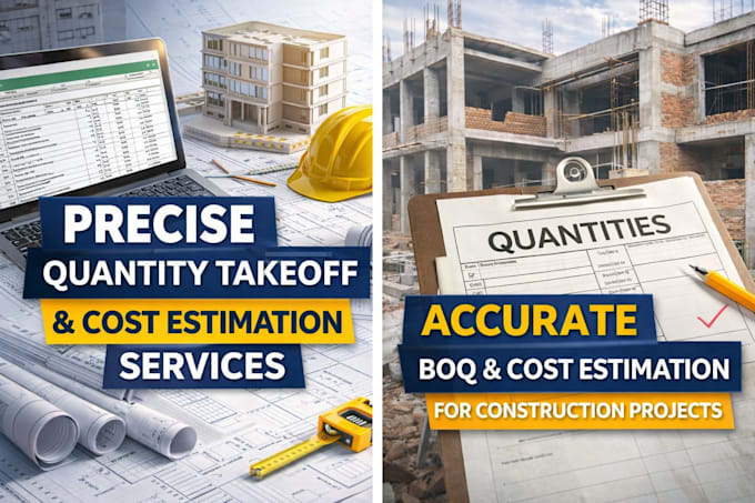 do quantity takeoff, boq and cost estimation for construction projects