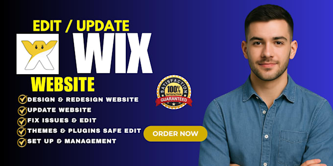 edit wix, customize, optimize  wix website for speed design and  functionality