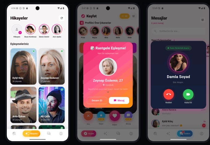 develop a dating app, live streaming app, social app