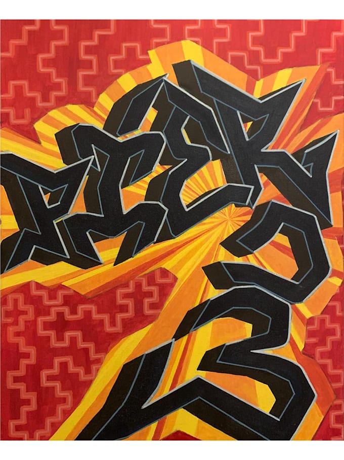 custom graffiti design, word design, letter design