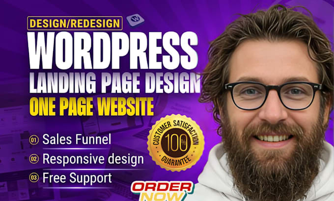 design high converting wordpress landing page, elementor pro sales funnel design