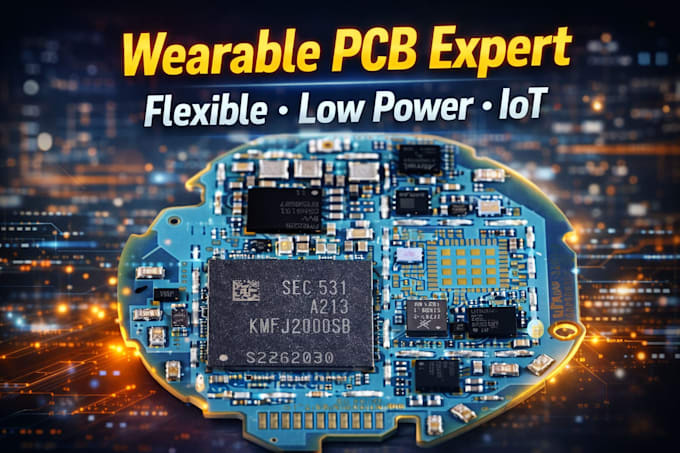 design professional wearable pcb, flexible pcb, and iot smart device circuits