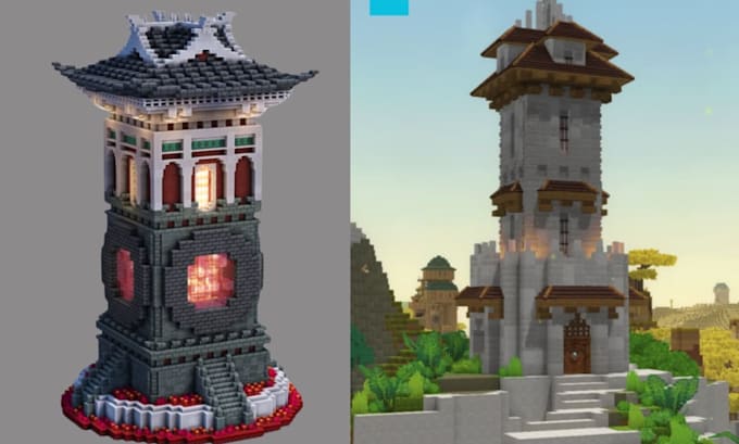 create minecraft builds, minecraft map, minecraft castle, minecraft server
