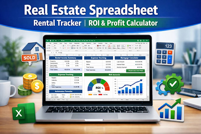 create real estate excel spreadsheets for property tracking, mortgage calculator