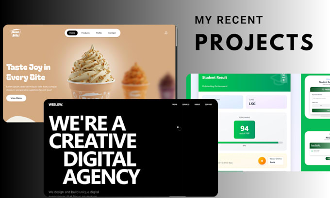 develop a responsive landing page website