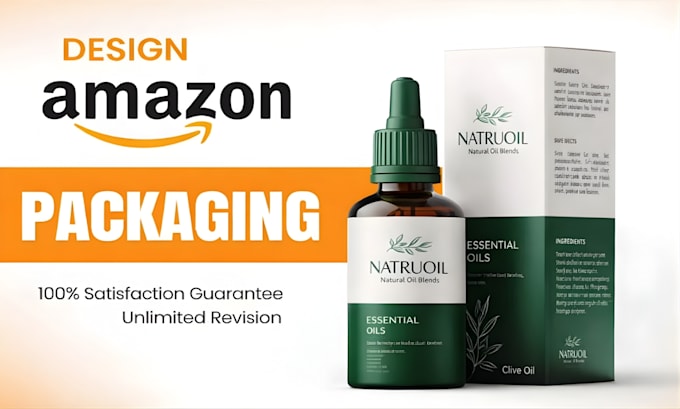 do custom packaging design product label box amazon branding packaging dieline