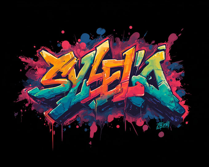 create custom graffiti art designs murals and wall arts