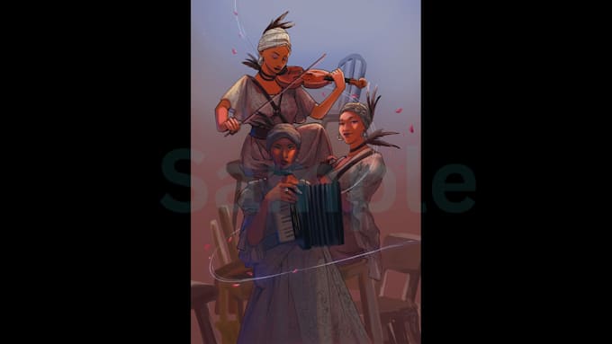 digitally paint a beautiful character and portrait