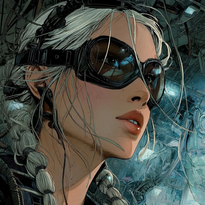 comic book illustration, comic graphic novel