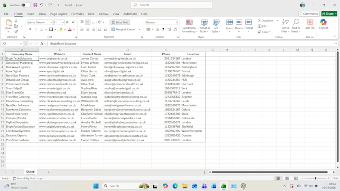 do fast and accurate data entry in excel or google sheets