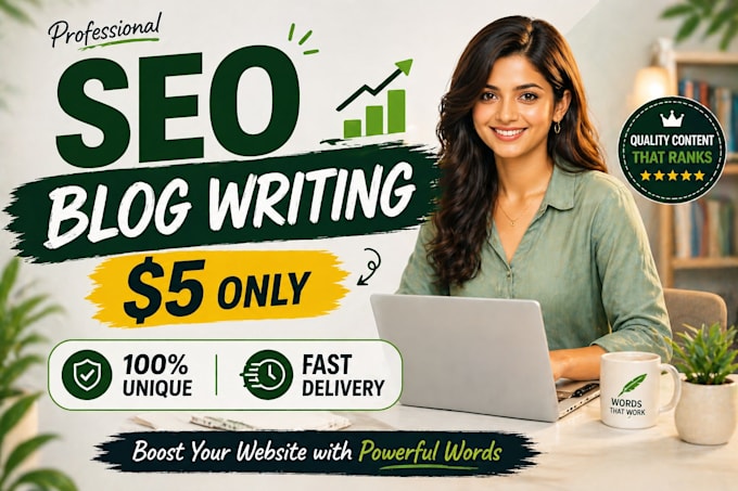 write SEO blog posts, articles and website content
