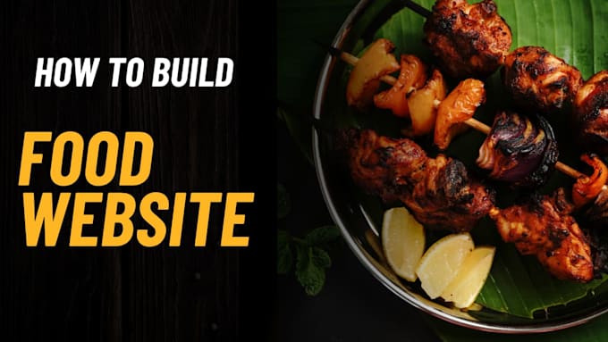 build professional food website design