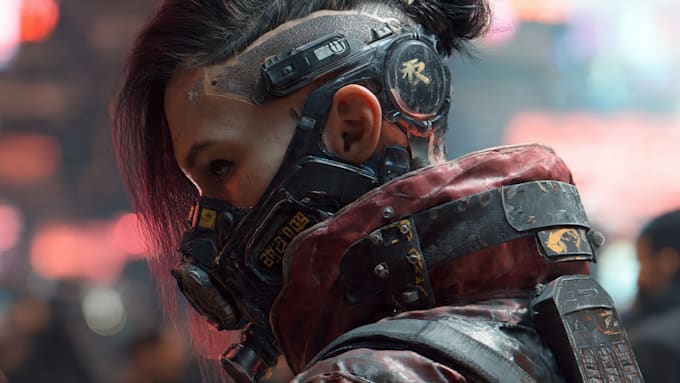 make a cyberpunk character art