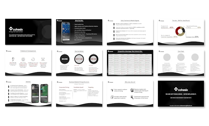 design a custom modern and engaging presentation