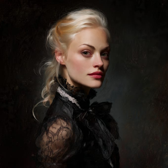 draw a portrait in a realistic style