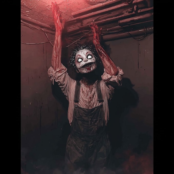 create a dark horror and fantasy horror character
