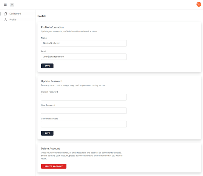 build website using laravel and vuejs