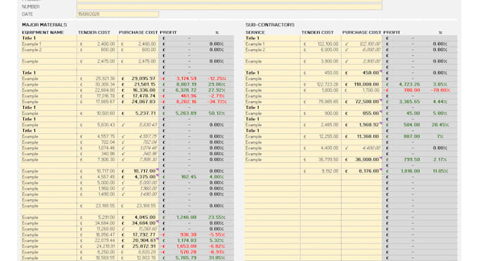 create tailored excel templates for your business