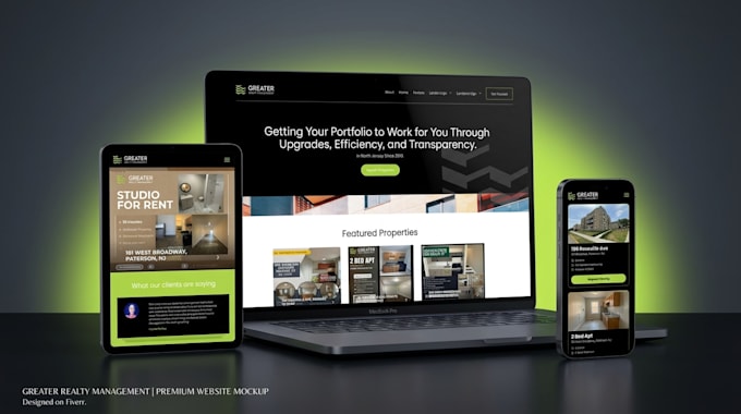 property management website real estate website rental website vacation website