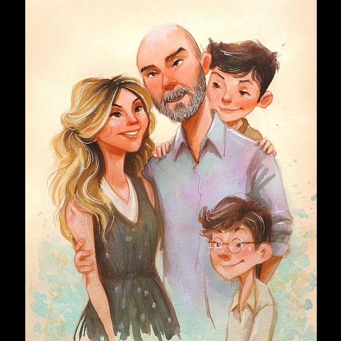 draw a wonderful family portrait