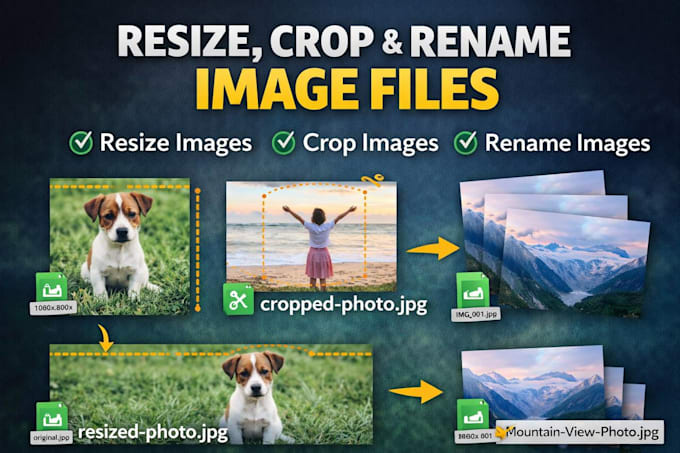 rename, resize, crop images in bulk