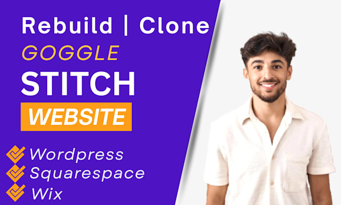 copy clone google stitch claude code to wordpress squarespace wix stitch shopify