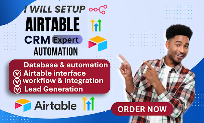 setup airtable crm airtable automation airtable database airtable softr expert