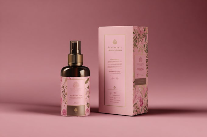 design minimal, modern and luxury packaging or label