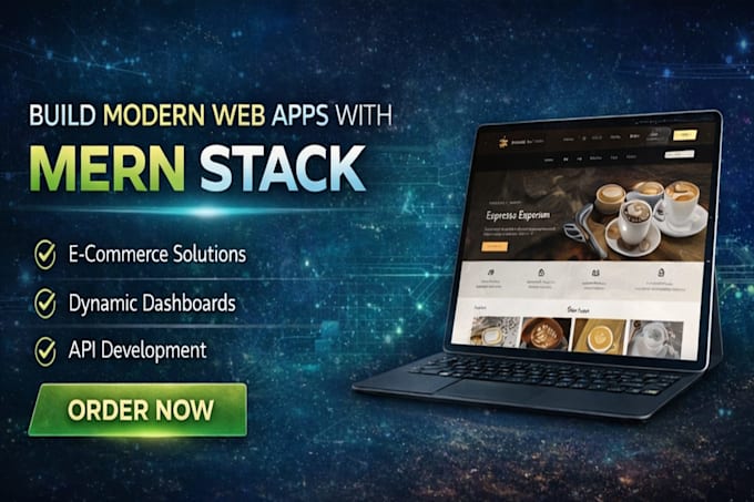 build a full stack mern web application or react website