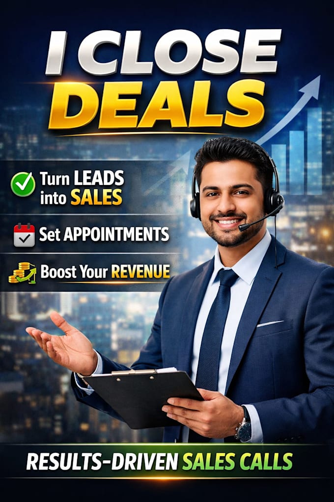 conduct high converting sales calls and close leads for you