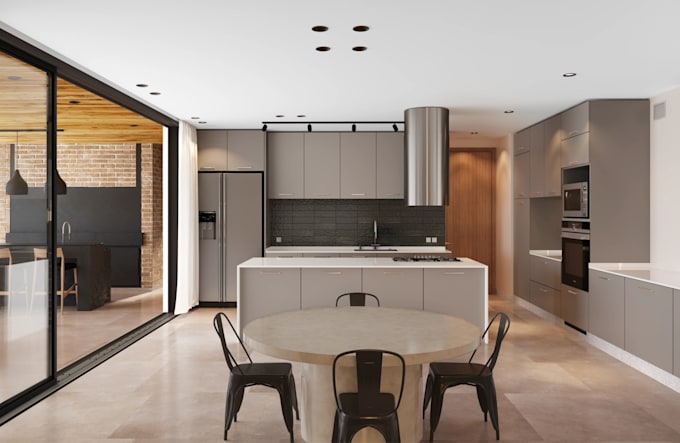 remodel house exterior, interior cgi rendering, architect floor plan,brick house