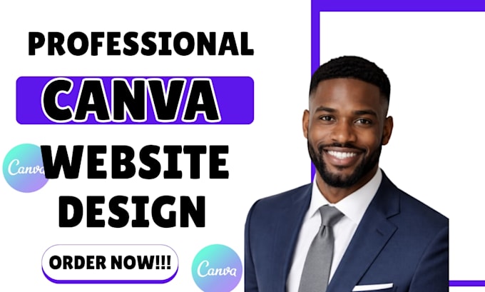create a custom canva website design or redesign