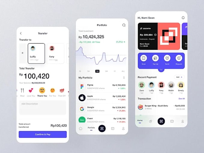create crypto wallet app, blockchain app, money transfer app, crypto wallet app