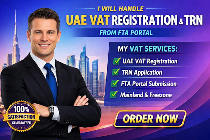handle uae vat registration and trn from fta portal