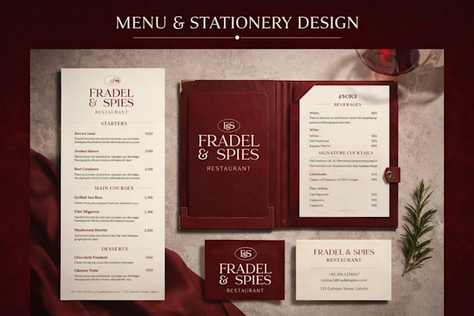 premium restaurant branding design