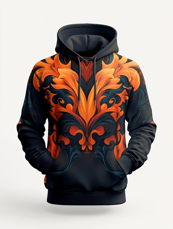 do custom sweatshirt hoodie design by logo or pattern