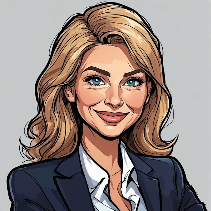 create a custom cartoon caricature portrait