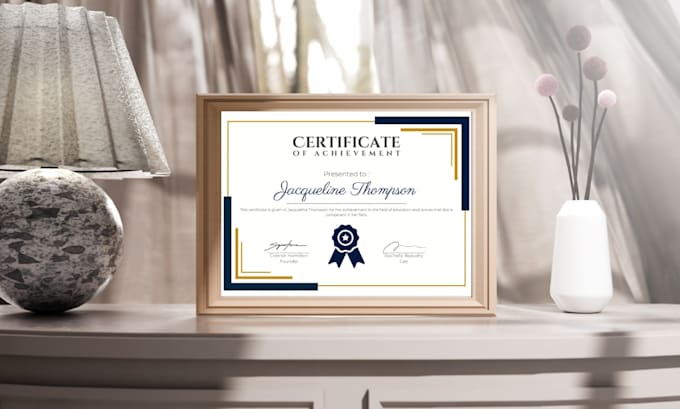 design certificate of appreciation, diploma and award