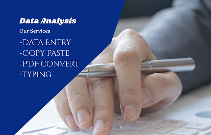 do data entry in microsoft excel, copy paste, PDF convert
