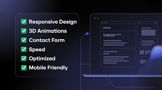 build a responsive website with 3d animations using HTML CSS and javascript