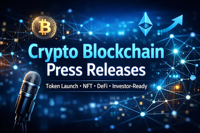 write professional crypto blockchain press releases